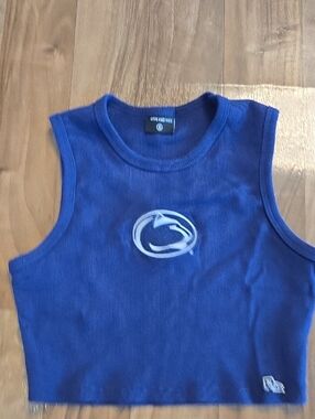 Girls' Royal Blue Cropped Tank Top